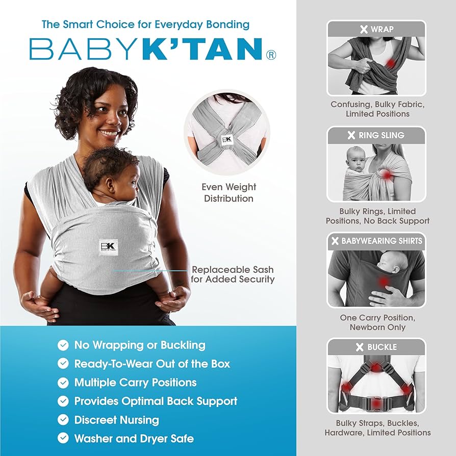 Amazon.com : Original Baby K'tan Baby Carrier: #1 Easy Pre